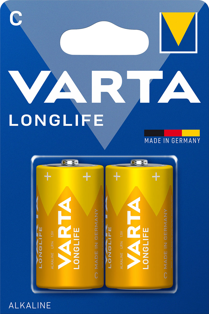 Varta Longlife Baby C Batterie 4114 LR14 (2er Blister)