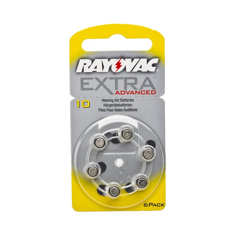Rayovac Extra Advanced 10 PR70 Hörgeräte Batterie (6er Blister)