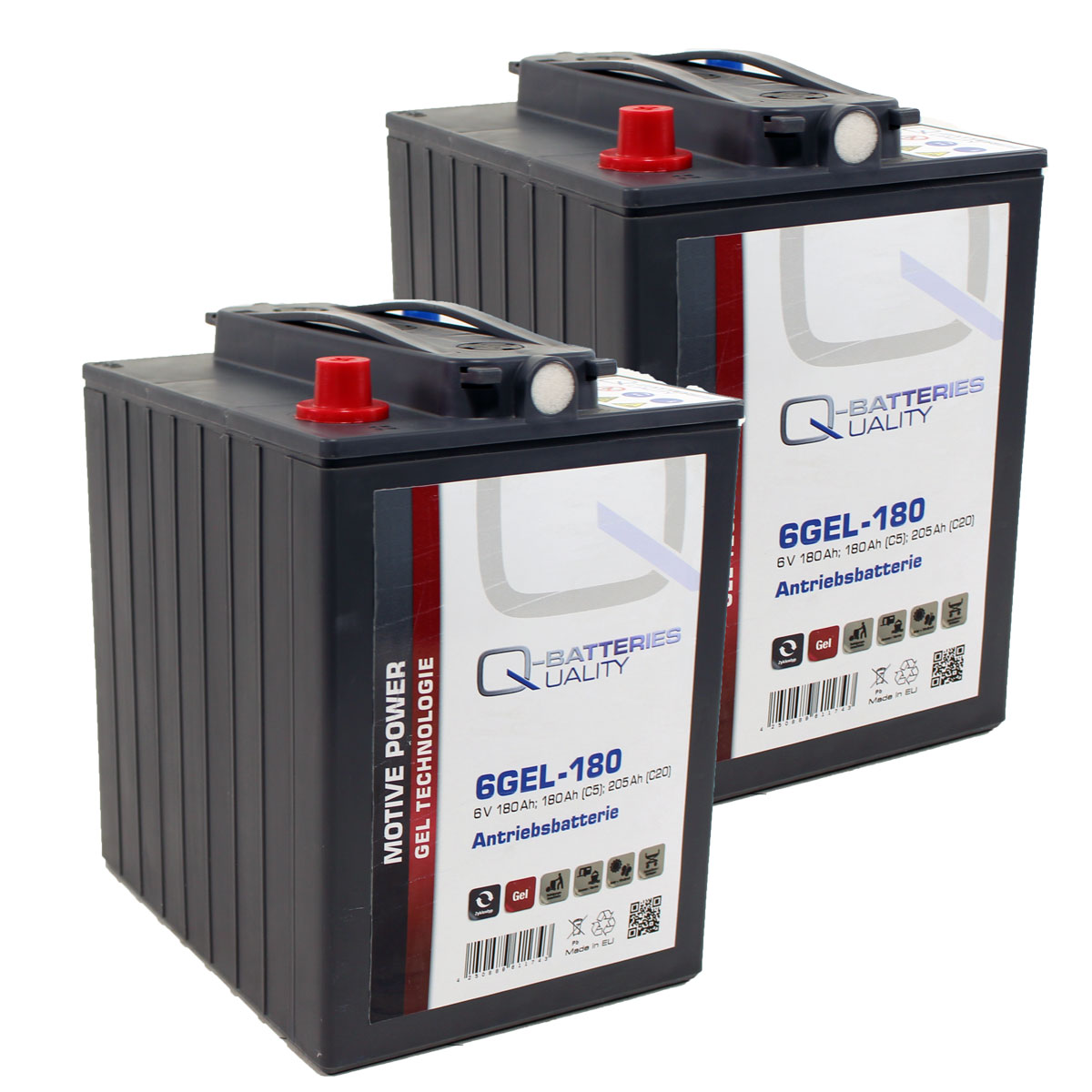 Ersatzakku für Cleanfix Reinigungsmaschinen Gel Batterie 24V 180Ah (4 Stück)