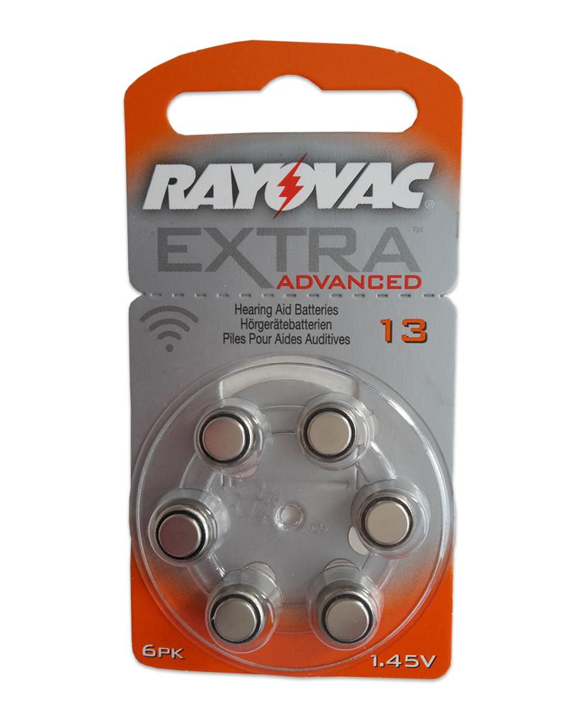 Rayovac Extra Advanced 13 PR48  Hörgeräte Batterie (6er Blister)