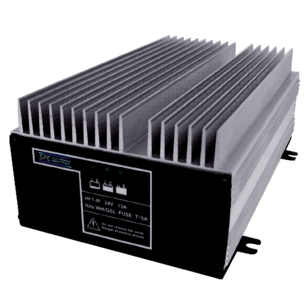 Q-Batteries energiesparendes Hochfrequenzladegerät 24V 10A by S.P.E. Charger HF1-IP ohne Batteriestecker - Ladekennlinie : Nassbatterien / PZS