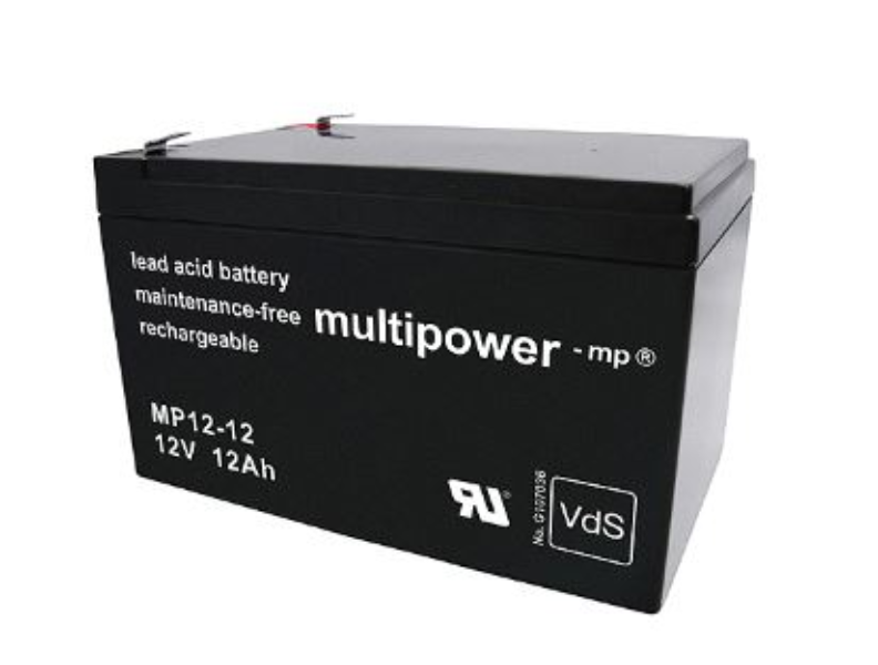 Multipower MP12-12 / 12V 12Ah Blei Akku mit VdS Zulassung