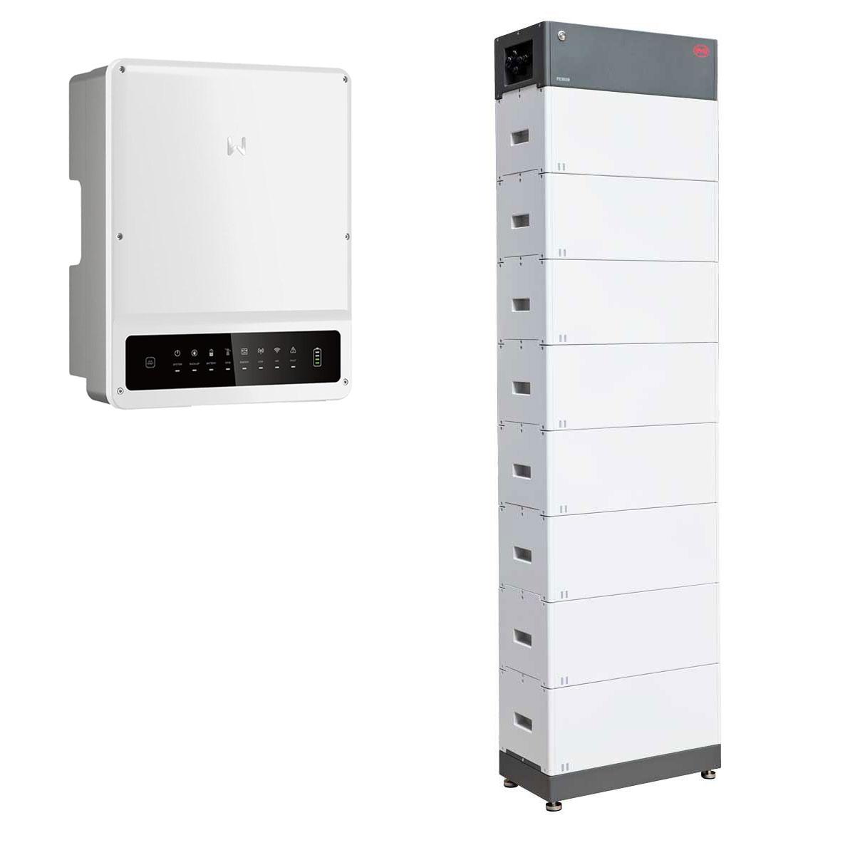 GoodWe KN ET Plus HV GW5KN-ET 5 kW Hybrid Wechselrichter mit 22,08kWh Batteriespeicher-Set