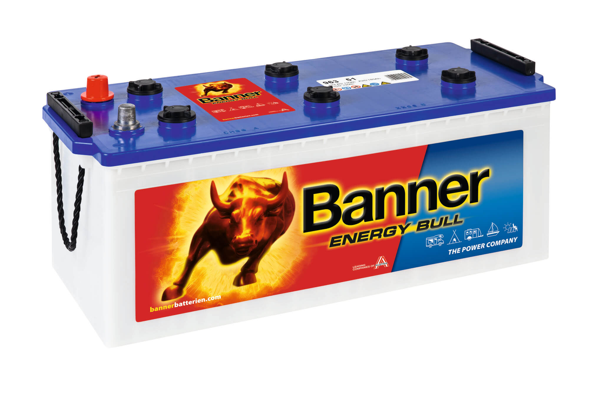 Banner Energy Bull 180Ah (20C) Semitraktions-Akku Antrieb- und Beleuchtung 963 51