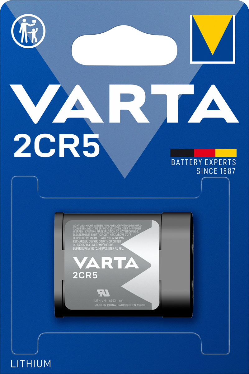 Varta Electronics 2CR5 6V Lithium Fotobatterie (1er Blister)  