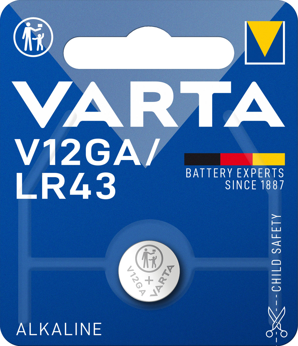 Varta Knopfzelle V12GA LR43 1,5V (1er Blister)
