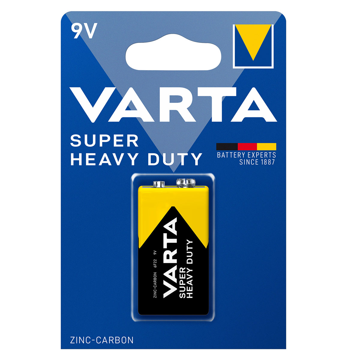 Varta 9V Super Heavy Duty ZnC (1er Blister)