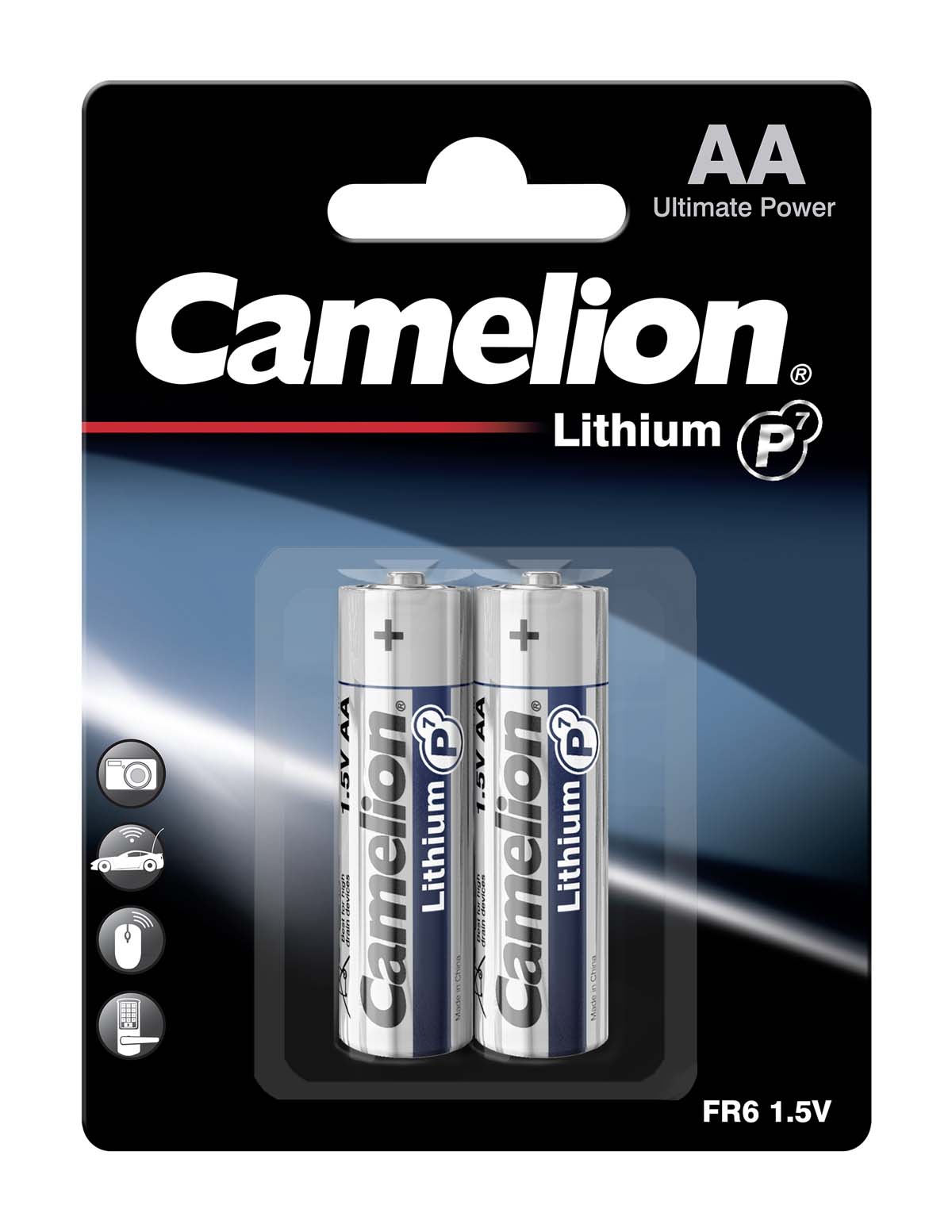 Camelion AA Lithium Batterie FR6-BP2 (2er Blister)