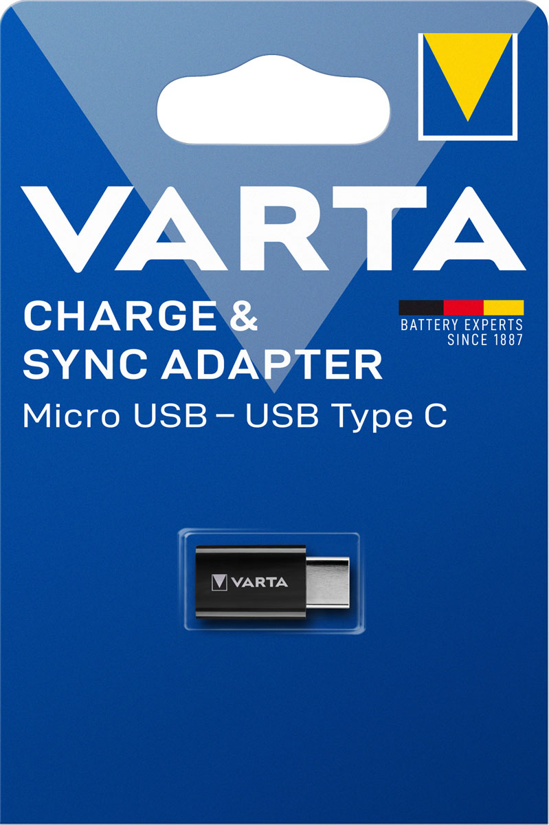 Varta Adapter Micro USB - USB Typ C