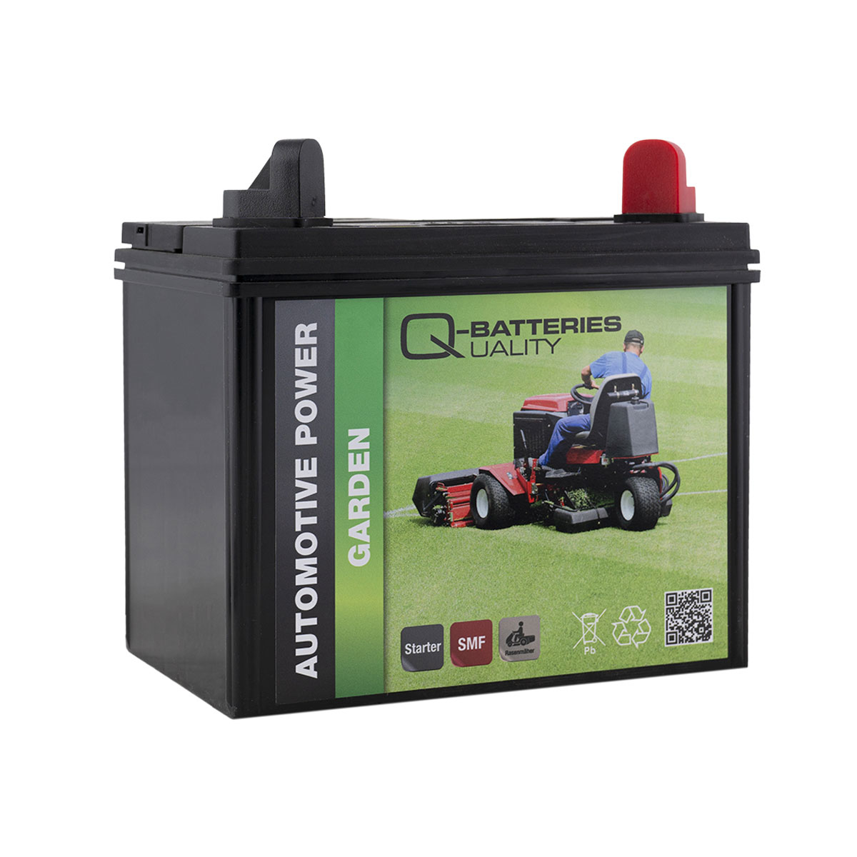 Q-Batteries U1R-340  Rasenmäherbatterie für Aufsitzmäher12V 30Ah 340A