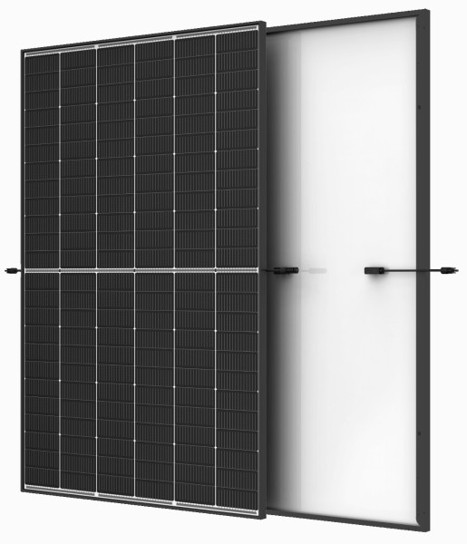 Trinasolar TSM-450NEG9R.28 Vertex S+ 450W Solarmodul für Photovoltaik-Anlagen MC4, Rahmen schwarz, Front weiß