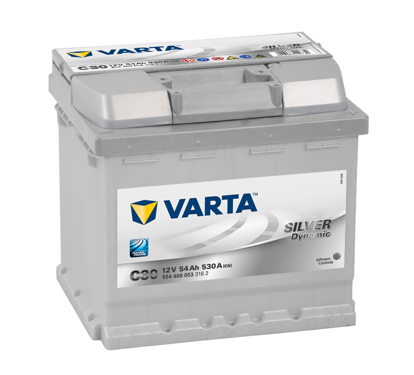 VARTA C30 Silver Dynamic 54Ah 530A Autobatterie 554 400 053