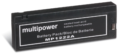 Multipower MP1222A Clipanschluss / 12V 2Ah Blei Akku