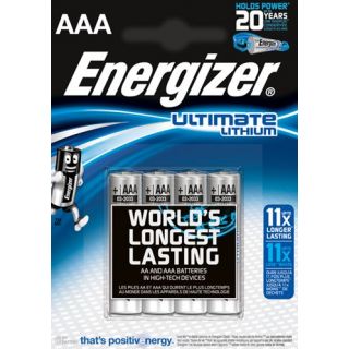 Energizer Ultimate Lithium L92 Micro AAA Batterie (4er Blister)  