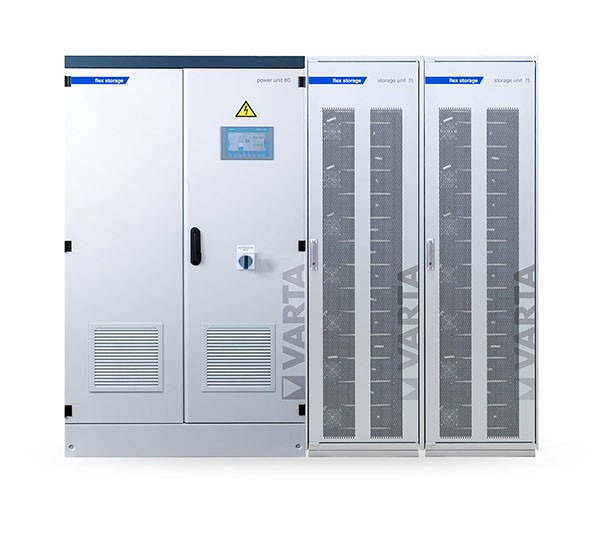 VARTA Flex Storage E 80/150, Storage mit Backup 135 kWh nutzbar, 80kW WR, inkl. Inbetriebnahme