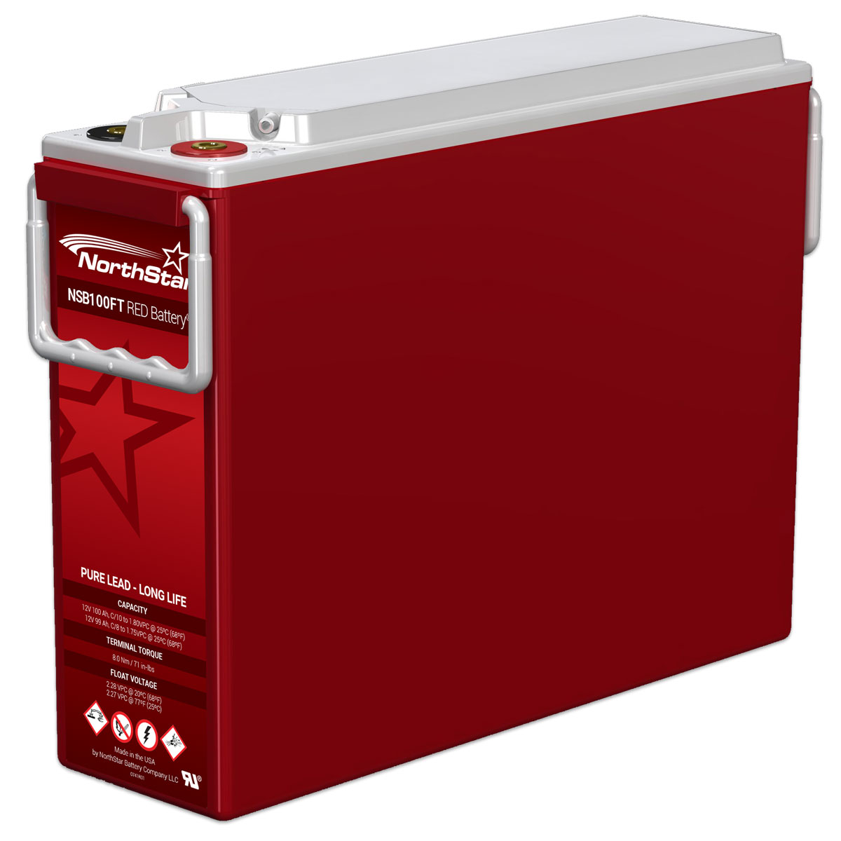 Northstar Red NSB 100FT - Long Life 12V 99Ah (10h) AGM Batterie