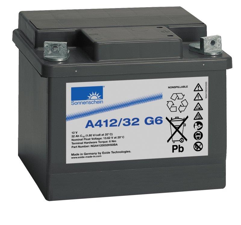 Exide Sonnenschein A412/32 G6 12V 32Ah dryfit Blei-Gel-Akku VRLA