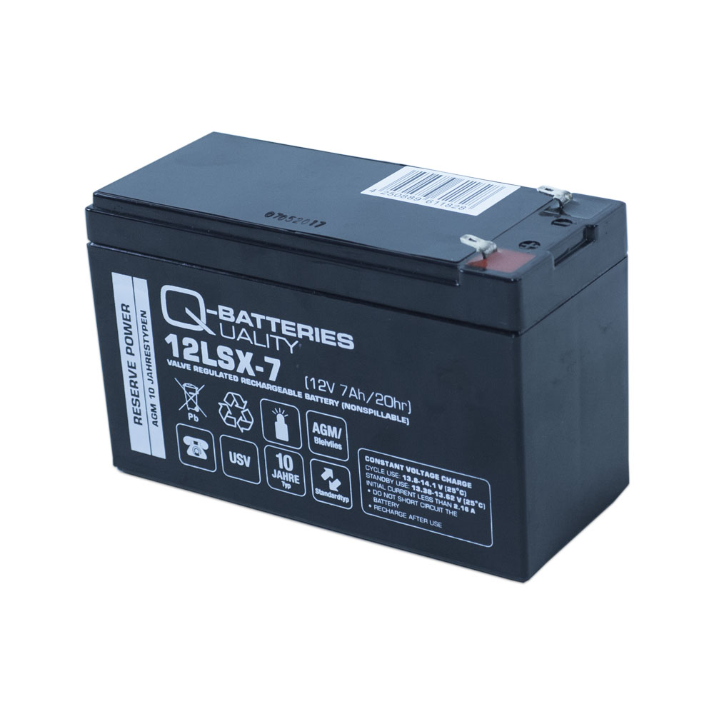 Q-Batteries 12LSX-7 12V 7Ah Blei-Vlies-Akku / AGM 10 Jahre