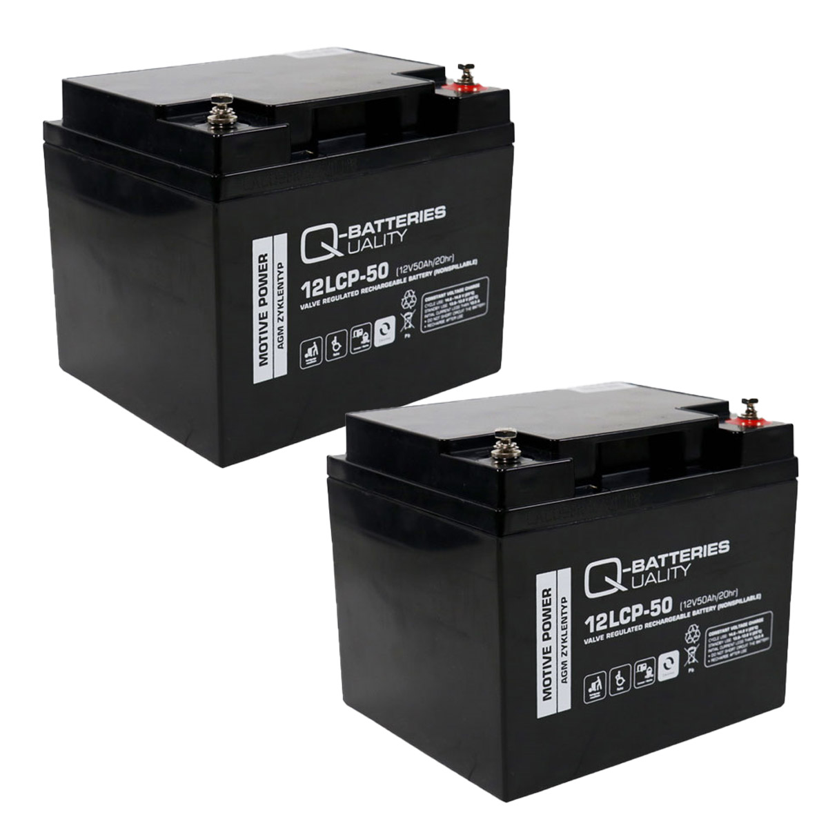 Ersatzakku für Bladez Ambassador DKS500 Scooter 24V 2 x 12V 50Ah