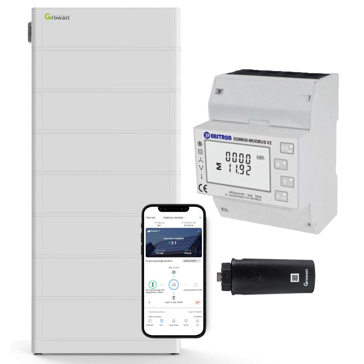 Growatt ARK 17.9kWh Hochvolt-Solarspeicher-Set für Growatt MOD TL3-XH Serie