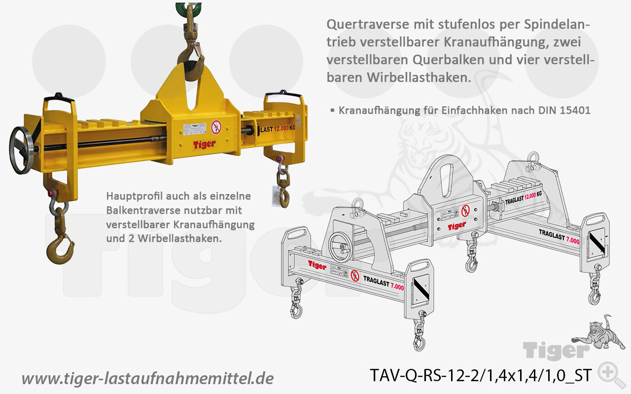 quertraverse-verstellbar-tav-q-rs-12-2-1-4x1-4-1-0-st Typ TAV-Q-RS-12-2/1,4x1,4/1,0_ST