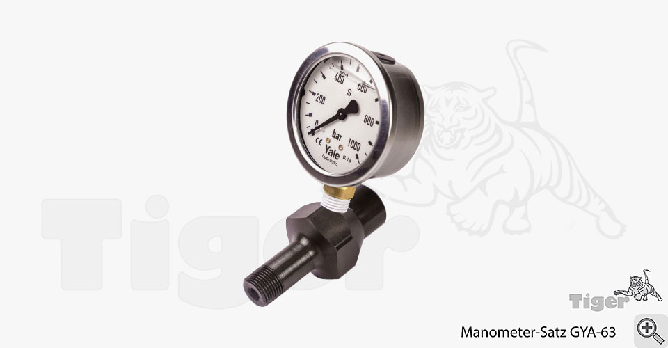 Hydraulik Manometer-Satz zur analogen Druckanzeige als Betriebsdruckanzeiger