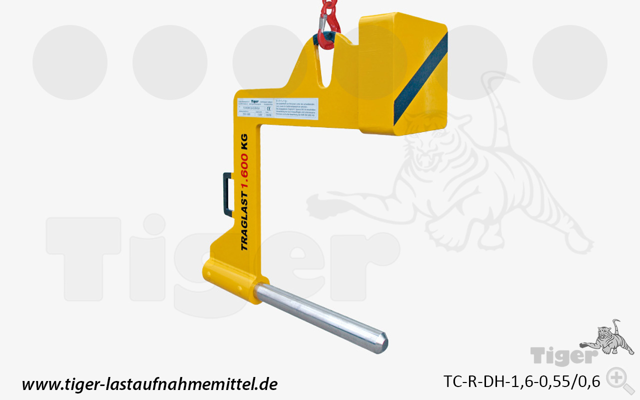 Tiger Sonder-C-Haken mit hochfestem Tragdorn und Gegengewicht