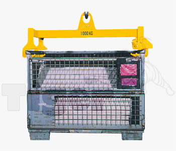 Gitterbox-Traverse zum Kran-Heben von Norm-Gitterboxen n. DIN 15155