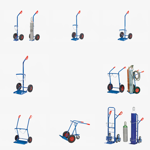 Stahlflaschenkarren zum Gasflaschen-Transport von Fetra