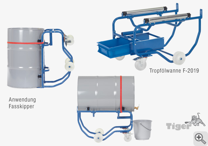 Tropfölwanne für die Fasskipper Typen F-2015 und F-2016