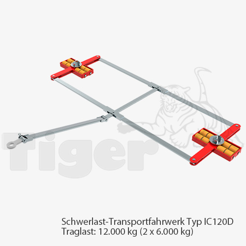 tigerhebezeuge-schwerlast-transportfahrwerk-IC120D Typ IC120D