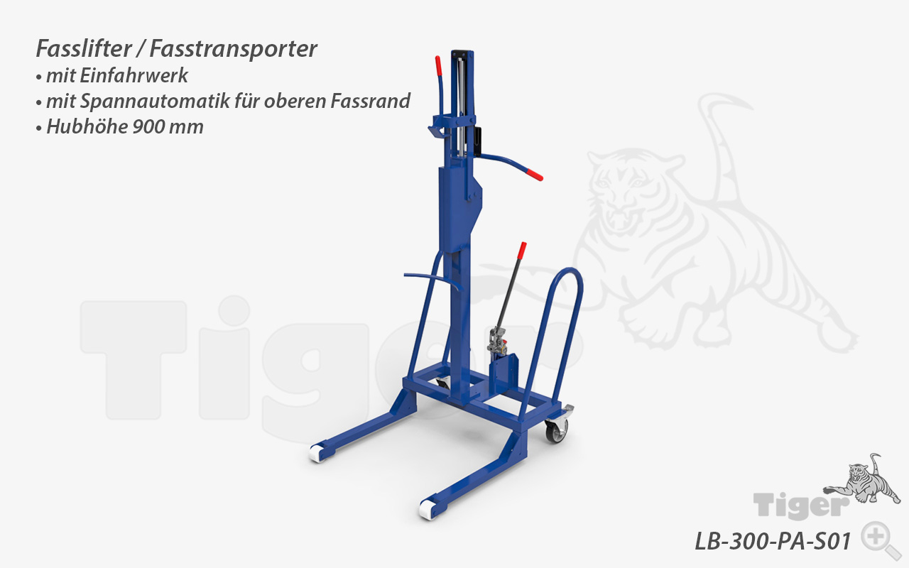 fasstransporter-lifter-lb-300-pa-s02 Typ LB-300-S02