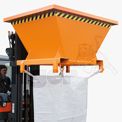 Befülltrichter für Big-Bag-Säcke zum sauberen Abfüllen von Containersäcken