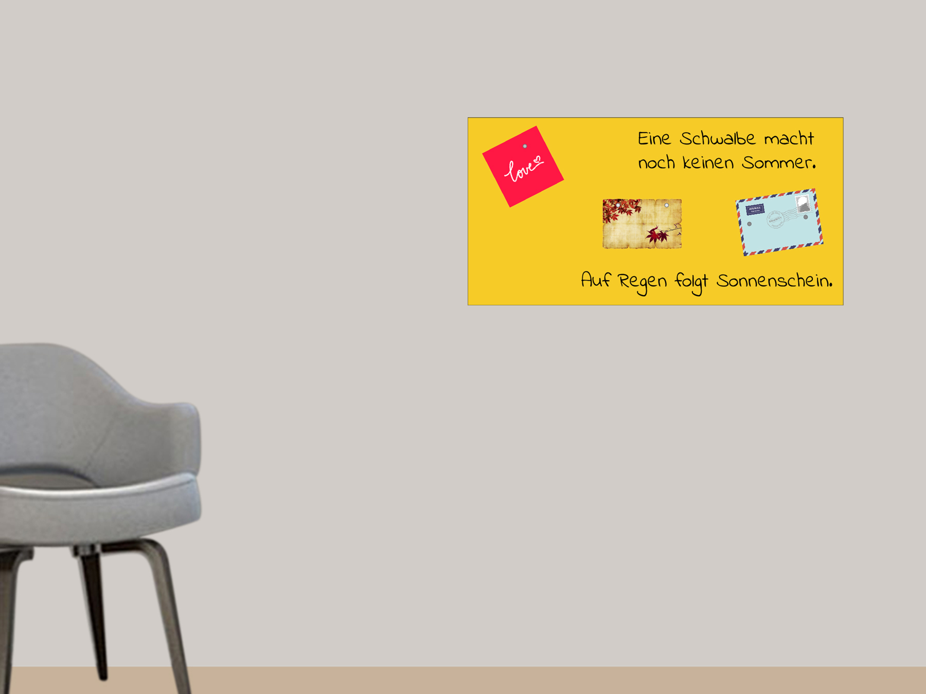100x50cm | Selbstklebende magnetische Tafelfolie | Kreidestift | gelb 100x50cm | Selbstklebende magnetische Tafelfolie | Kreidestift | gelb