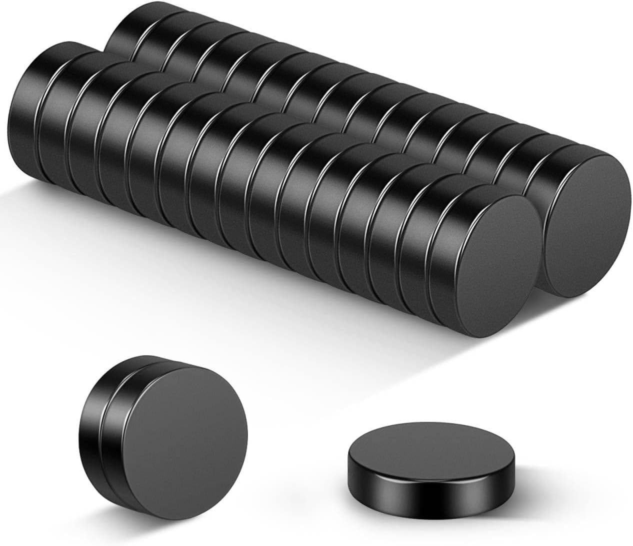 30er Pack Hochleistungs-Scheiben-Magnete-schwarz 10x3mm   