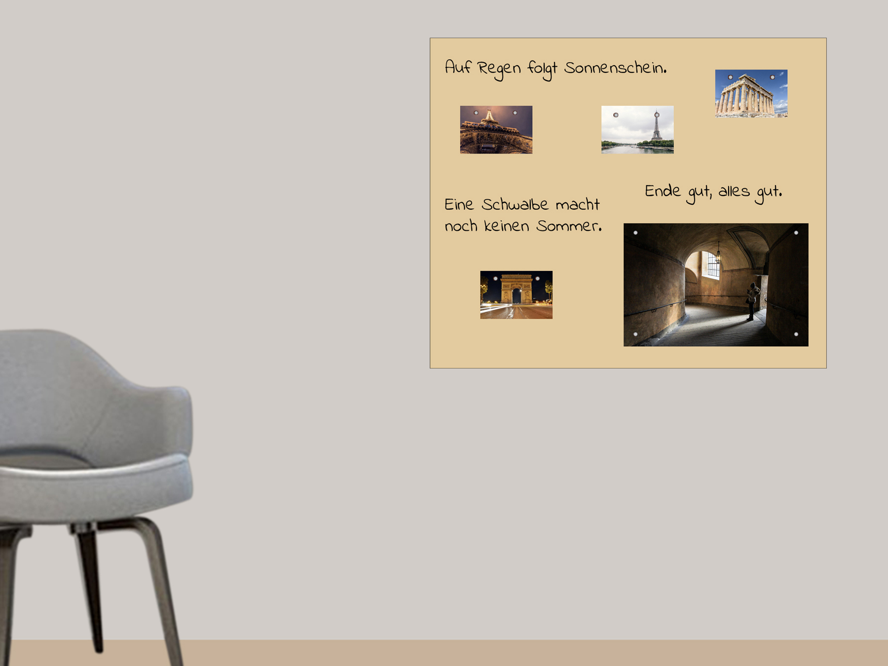 120x100cm | Selbstklebende magnetische Tafelfolie | Kreidestift | beige 120x100cm | Selbstklebende magnetische Tafelfolie | Kreidestift | beige