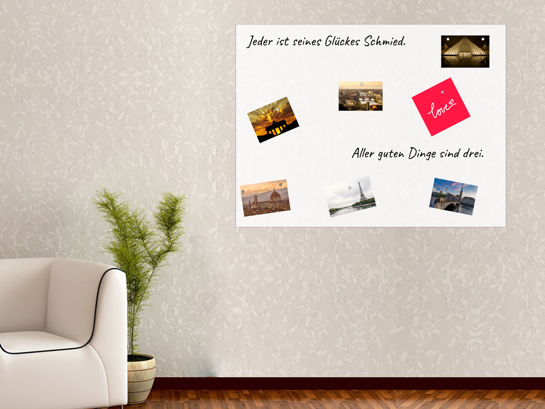 100x75cm | Whiteboardfolie magnetisch & selbstklebend | weiss   100x75cm | Whiteboardfolie magnetisch & selbstklebend | weiss