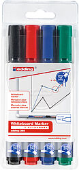 4er Set Whiteboardmarker EDDING® 360 - SCHWARZ -  ROT - BLAU - GRÜN 4er Set Whiteboardmarker EDDING® 360 - SCHWARZ -  ROT - BLAU - GRÜN