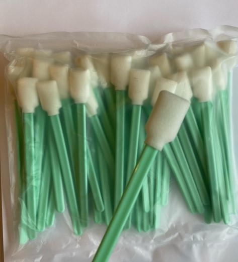 50x Reinigungsstäbchen Schaumstoffkopf Cleaning Sticks, Antistatisch, Swabs, Reinigungssticks, für Druckköpfe von z.b. Mimaki und Roland,Vakuumverpackt