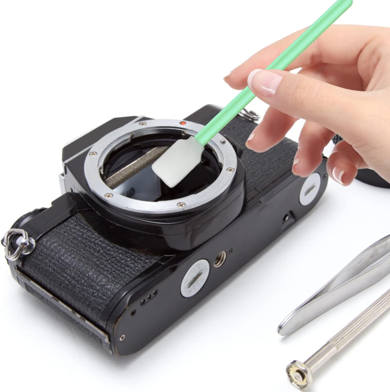 50x Schaumreinigungstupfer Reinigung Stäbchen Schwamm Tintenstrahldrucker Druckkopf Kamera Optische Linse