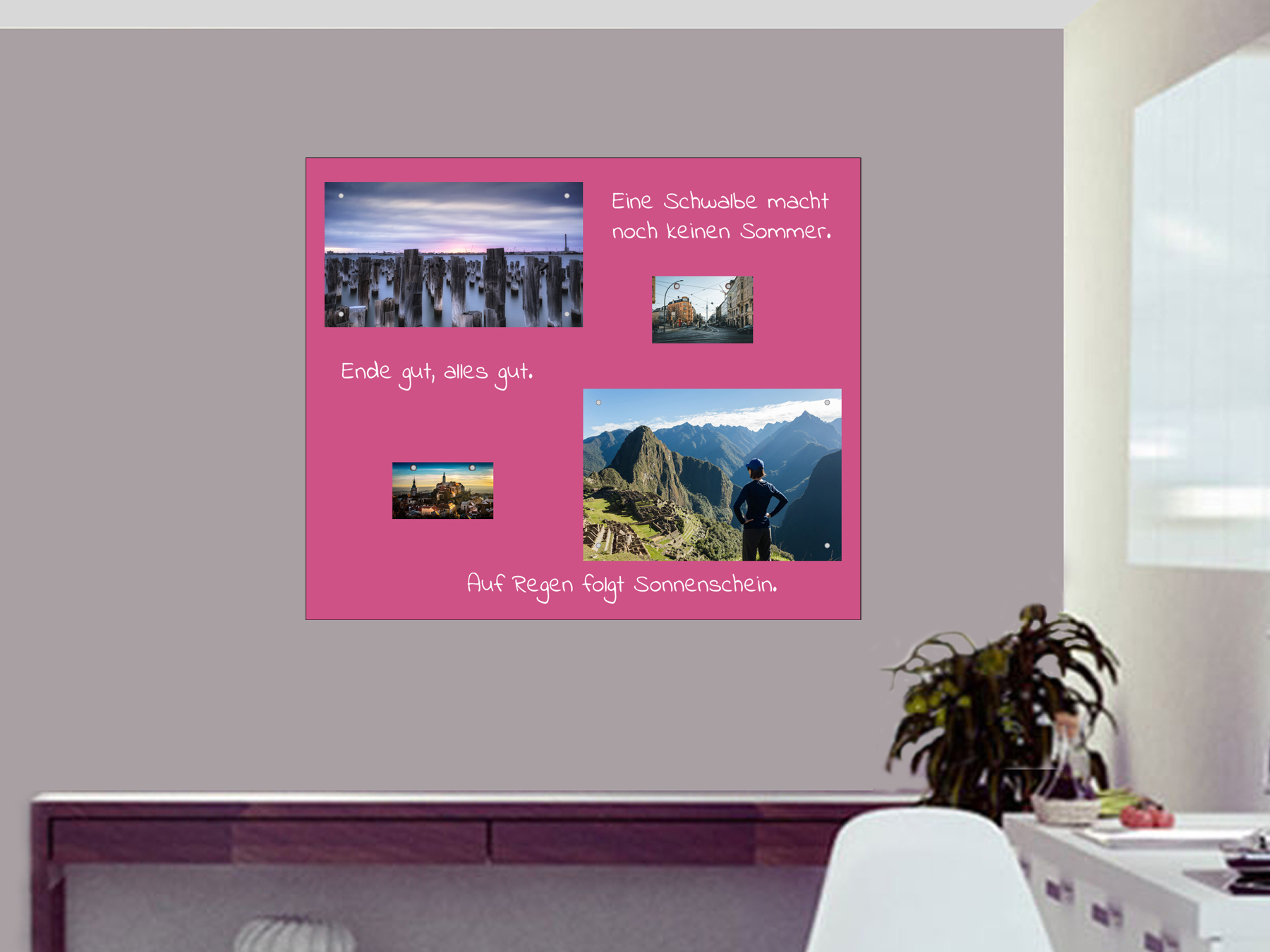 120x100cm | Selbstklebende magnetische Tafelfolie | Kreidestift | pink 120x100cm | Selbstklebende magnetische Tafelfolie | Kreidestift | pink