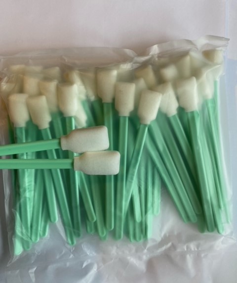 50x Reinigungsstäbchen Schaumstoffkopf Cleaning Sticks, Antistatisch, Swabs, Reinigungssticks, für Druckköpfe von z.b. Mimaki und Roland,Vakuumverpackt