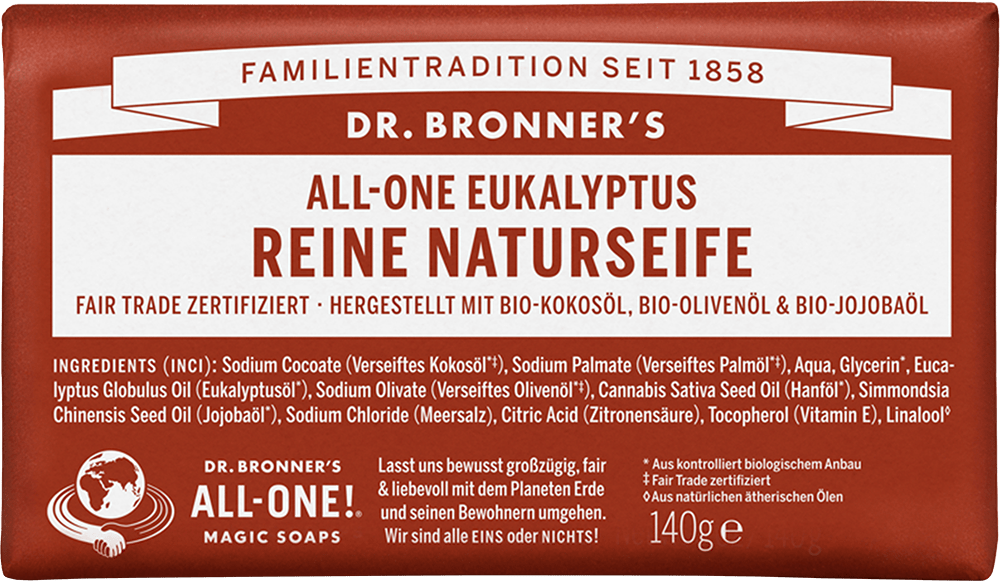 Dr. Bronner's Naturseife Eukalyptus ohne Hintergrund