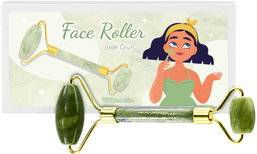 Face Roller Jade Grün ohne Hintergrund