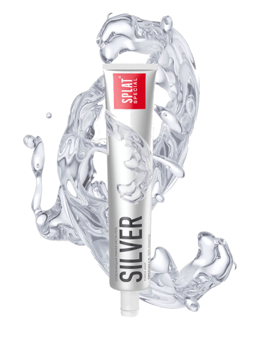 SPLAT Silver Zahncreme ohne Hintergrund