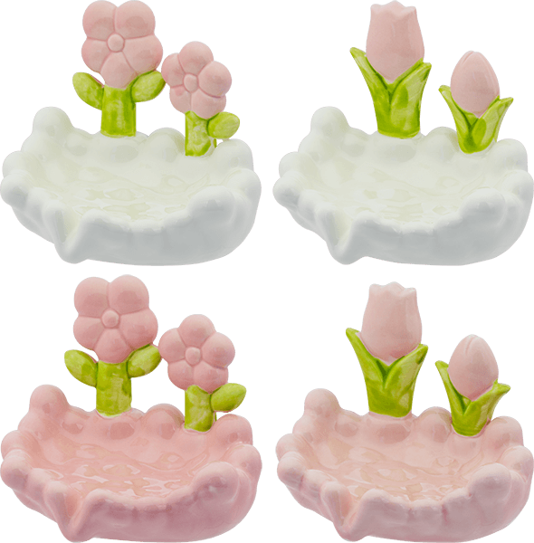 Keramik Seifenablage Blumen