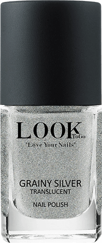 Look To Go Nagellack Grainy Silver 