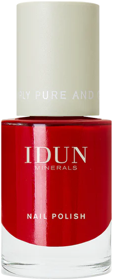 IDUN Minerals Nagellack Rubin ohne Hintergrund
