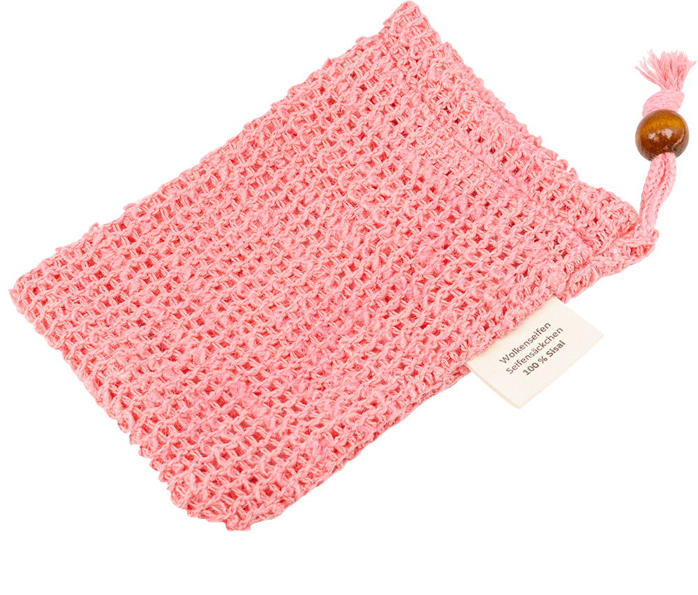 Sisal-Seifensäckchen Pink