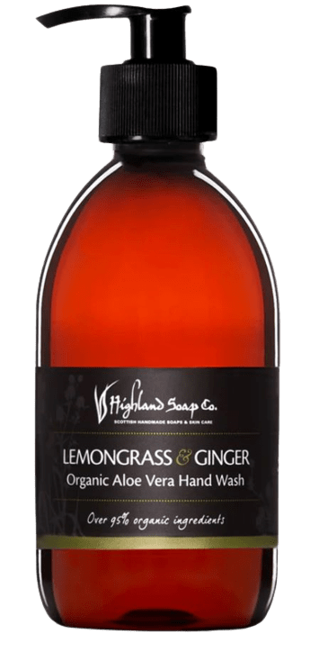 Highland Soaps Bio-Flüssigseife Lemongrass und Ingwer ohne Hintergrund